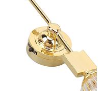 Cygmophing 1:12 Applique Murale Vintage doré Rond Miniature Abat-Jour en Verre Applique Murale pour Accessoires de Maison de poupée