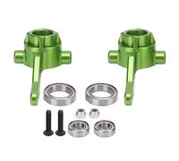 Cygmophing 1 paire/ensemble tasse de direction avant en alliage d'aluminium pour pièces de mise à niveau de voiture Typhon 1/10 RC (Verte)