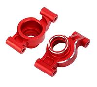Cygmophing 2 pièces siège d'essieu arrière en alliage d'aluminium RC support de moyeu de bras d'articulation arrière pour voitures 1/10 MAXX 2.0 RC (Rouge)