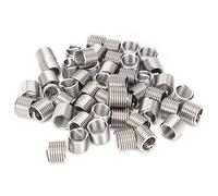 Cygmophing 50 pcs Fil Insert Fileté Manchon Bague Vis Protecteur Bobine Vis Réparation Écrou Kit M10 x 1,5 (1,5D)