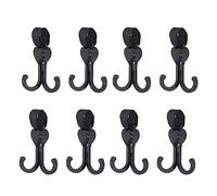 Cygmophing 8pcs Double Poussette Crochets Multifonctionnel Universel Suspendus Poussette Crochets pour Vélo Fauteuil Roulant Panier D'épicerie Sac