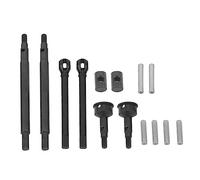 Cygmophing Arbre de transmission d'axe RC avant arrière en acier noir Kit d'arbre d'entraînement de rechange pour voiture RC Crawler 1/18