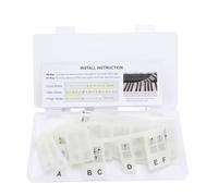 Cygmophing autocollants amovibles pour touches de Piano étiquettes de notes 61 touches en Silicone lumineux pleine taille réutilisables pour les débutants avec boîte (Noire)