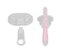 Cygmophing brosse à dents en Silicone rose sûr professionnel bébé soins bucco-dentaires Silicone doigt lait brosse à dents ensemble