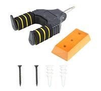 Cygmophing Cintre de Guitare Mural à Verrouillage Automatique, Base en Acier et Bois Massif, Support de Crochet de Guitare à Haute Charge