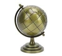 Cygmophing Globe terrestre en alliage métallique, lustre et Texture, Globe éducatif rotatif à 360 ° pour bureau, étude, école