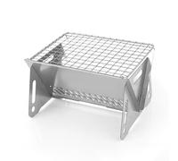 Cygmophing Grill de Camping Pliable Portable Amovible en Acier Inoxydable Barbecue Pliant extérieur pour Pique-Nique randonnée Plage fête Patio