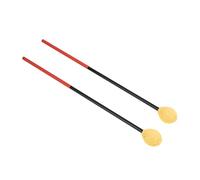 Cygmophing Marimba maillets en Fiber de carbone fil de coton tambour bâton maillet marteau pour Instruments de Percussion basse (Tête jaune)