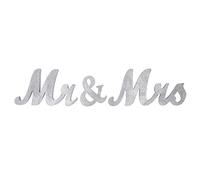 Cygmophing Mr et Mrs signes en bois lettres argentées MR MRS décorations mariage vacances décoration de la maison accessoires Photo