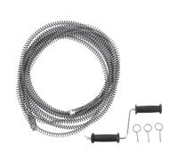 Cygmophing Nettoyeur de canalisations Tarières Câble à Ressort 16 mm Toilettes Plombier Plomberie Tuyau Serpent Pipeline Nettoyeur d'égouts pour la Cuisine Domestique Salle de Bain (5 m / 16,4 pieds)