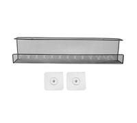 Cygmophing Organisateur sous Le Bureau, Panier de Rangement en Fer sous la Table, multiprise, Gestion des câbles, étagère pour Le Bureau et la Maison, Noir (S)