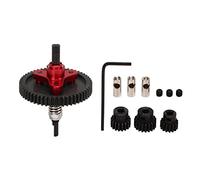 Cygmophing RC ensemble d'engrenages différentiels 54T engrenage différentiel universel 15T 17T 19T RC pignon de remplacement pour Slash (rouge)