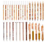 CYGMRFH Lot de 31 stylos à bille Capybara - Encre effaçable, joli motif capybara, prise en main ergonomique, idéal pour l'école, l'université et le bureau