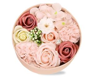 CYGMRFH Rose Fleur Cadeau Boîte, Fleur de Savon Rose Boîte Cadeau,Fausse Boîte Cadeau De Fleurs,Cadeau Romantique pour Elle à La Fête des Mères, Anniversaire, Aveu, Saint-Valentin, Noël