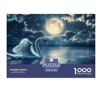 Cygne 1000 Pièces Style Artistique Puzzle pour Adulte Jeu D'Intelligence De l'art De La DécoRation Moderne Adultes Et Enfants Dès 14 Ans 70x50cm/1000pcs