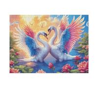 Cygne 500 Pièces Puzzle Collectionneur en Carton Haute Qualité Animal Animal de Compagnie Haute Difficulté Décoration Murale Oeuvre d'art Cadeau Noël Premium 500 PCS