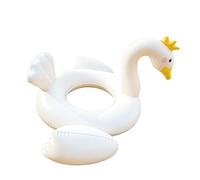 Cygne Blanc Hippocampe Bouée pour Adultes Bébé, Auvent Flottant Gonflable Anneau De Natation, Bague De Natation Flottant, Flotteur De Piscine Convient Aux Bébés pour Piscine Jardin Rivière Fêtes