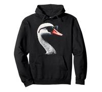 Cygne Oiseau Graphique Illustration Animal Lunettes de Soleil Cygne Sweat à Capuche