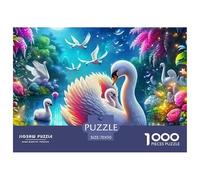Cygne, Puzzle De 1000 Pièces, Activité Sociale Interactive Encourageant Collaboration Et Challenge, Idéal pour Jeux Familiaux Ou Sessions Entre Amis, Adapté Aux 12 Ans Et Plus, 70x50cm/1000pcs