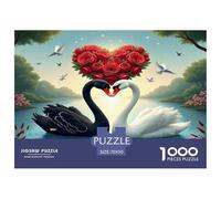 Cygne1000 Pièces Amateurs De PuzzlesLove Cygne pour Adultes Jeu D'Intelligence Premium avec Défis Paysagedes QuatreSaisons 70x50cm/1000pcs
