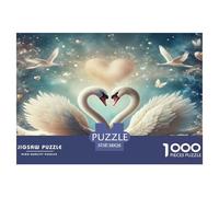 Cygne1000 Pièces Amateurs De PuzzlesLove Cygne pour Adultes Jeu D'Intelligence Premium avec Défis Paysagedes QuatreSaisons 38x26cm/1000pcs