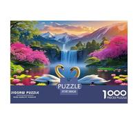 Cygne1000 Pièces Puzzle FamilialLove Cygne pour Adultes Jeu D'Intelligence Premium avec Défis Del'art DeLaDécoration 38x26cm/1000pcs