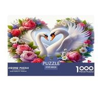 Cygne1000 Pièces PuzzlePièces Love Cygne pour Adultes Jeu D'Intelligence Parfaitpourla Détente Créativité Et CommeCadeau38x26cm/1000pcs