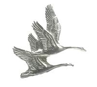 CYGNES EN VOL oiseaux, animaux Nature Main Fabriqué au Royaume-Uni Badge Pins À Goupille