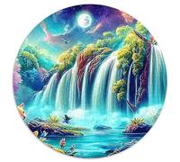 Cygnes in Paradise 1000 Pièces Puzzle Circulaire Puzzles Classiques Pression Réduite Puzzle Difficile Impossiblepour Adultes Décoration pour Enfants Cadeau 1000pcs (67.5x67.5cm)