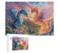 Cygnes Noirs et Blancs avec des cœurs Puzzle 300 Pièces pour Couples Moment De Détente Coordination Mentale Cadeau pour Pendaison De Crémaillère 300 PCS