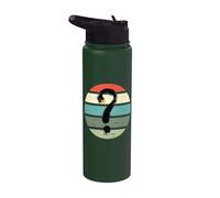 Cygnes Noirs Points D'interrogation Mystère Contraste Grunge Stainless Steel Insulated Water Bottle