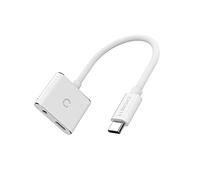 Cygnett Adaptateur audio USB-C vers mini jack 3,5 mm Essential (Blanc)