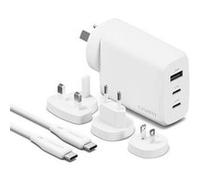 Cygnett - Adaptateur secteur - 67 Watt - 3 connecteurs de sortie (2 x USB-C, USB) - sur le câble : USB-C Blanc G