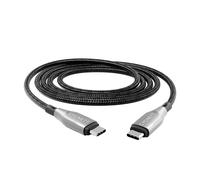CYGNETT Câble USB-C vers USB-C 3m Charge Rapide Ultra Résistant Noir / Argent