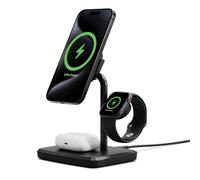 Cygnett ChargeBase Qi2 Chargeur magnétique sans Fil 3 en 1 - Charge Rapide pour iPhone, AirPods et Apple Watch