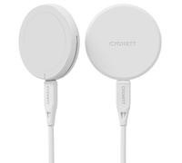 Cygnett ChargePuck Qi2.0 Écouteurs, Smartphone Blanc USB Recharge sans fil Charge rapide Intérieure