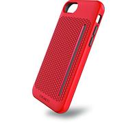 Cygnett cy1966 Workmate Pro Coque en Plastique et Silicone Antichoc pour Apple iPhone 7, Design Rouge/Gris