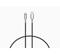 Cygnett CY2681PCUSA câble USB USB 2.0 1 m USB C USB A Noir, Acier inoxydable