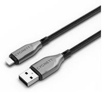 Câble Lightning vers USB-A 2,4A 12W Série Armoured Charge et Synchronisation 1m Noir