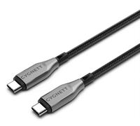 Câble USB-C vers USB-C Armoured Charge 100W et Synchronisation 480 Mbps 1m Noir