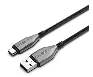 Cygnett CY4680PCUSA câble USB USB 2.0 1 m USB A USB C Noir, Argent