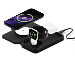 Cygnett Voyager Écouteurs, Smartphone, Smartwatch Noir USB Recharge sans fil Charge rapide Intérieure