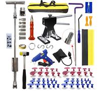 CYGOODS Kit de débosselage sans peinture pour auto, composé de 89 pièces dont des embouts, des extracteurs de renfoncement, un pointeau, un marteau et un crochet, en acier inoxydable