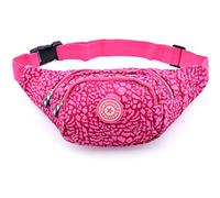 Cygoshop - Sac banane femme, pour le sport ou les voyages, rose rouge