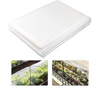 CYH 2M x 3M Bâche en Plastique Polyéthylène Transparent, Extra épaisse Couverture De Polytunnel Membrane Horticole, Film de Serre pour Isolation du Jardinage Protection des Gravats 125Mu / 500G