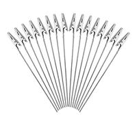 CYH Photo Mémo Clip en Métal, 50 Pièces Pinces à Photo Alligator, Pince Crocodile en Fil Métallique, Mémo et Porte-clips Message, Clip DIY pour Maison Bureau Mariage Fête Décoration de Table, 15 cm