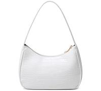 CYHTWSDJ Shoulder Bags for Women, Cute Hobo Tote Handbag Mini Clutch Purse with Zipper Closure (Crocodile&White)