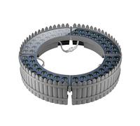 CYHTYM Anneau lumineux Projecteur circulaire d'extérieur pour palmiers et arbres, 24 V CC, 18 W, pour cours, couloirs et aménagements paysagers.(Blue light,4 SETS)