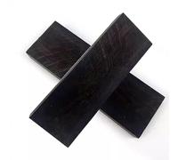 CYHTYM Couteau PoignéE éChelles Manche de couteau en bois de santal sculpté à la main, matériau vierge, couteau de charpentier, épée d'artisan, panneau de poignée incrusté, bricolage(Black Ebony)