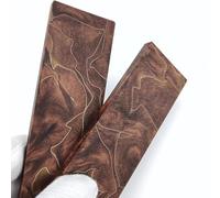 CYHTYM Couteau PoignéE éChelles Manche De Couteau En Matériau Composite, Vierge, Cuivre, Résine, Planche Marron À Faire Soi-même, 2 Pièces(4pcs)